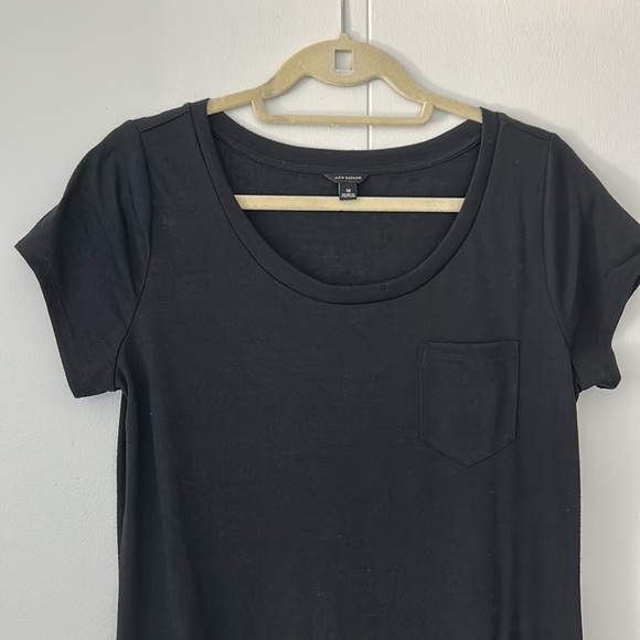 Ann Taylor T-shirt Maxi Dress - Black - Size M - Picture 3 of 4